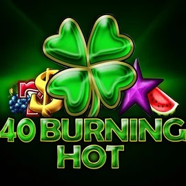 40 Burning Hot online game logo by Amusnet Interactive on bisoncasino.net.pl