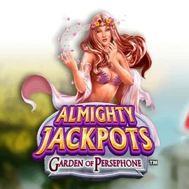 Almighty Jackpots: Garden of Persephone online game logo by Novomatic on bisoncasino.net.pl