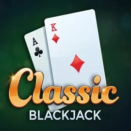 Classic Blackjack online game logo by Red Tiger Gaming on bisoncasino.net.pl