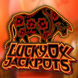 Lucky Ox Jackpots slot logo by Rival at Bison Casino