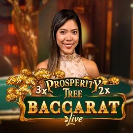 Official Live Casino logo: Prosperity Tree Baccarat by Evolution at Bison Casino
