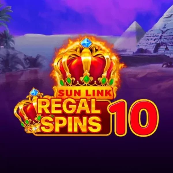 Regal Spins 10 game by PatePlay – logo hosted on Bison Casino